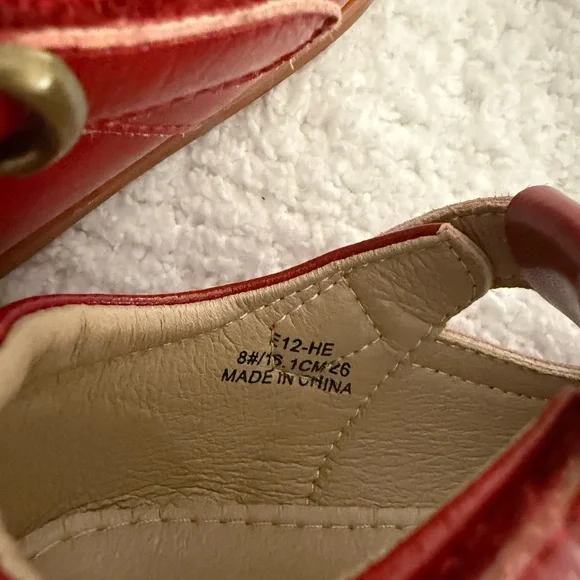 Toddler Girls Red Classic Maryjane Shoe - Picture 5 of 5